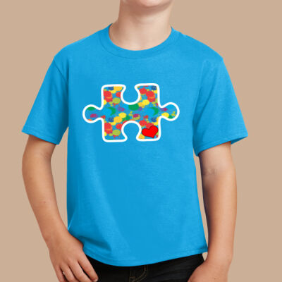Youth - Puzzle Piece T-Shirt - Autism Awareness Thumbnail