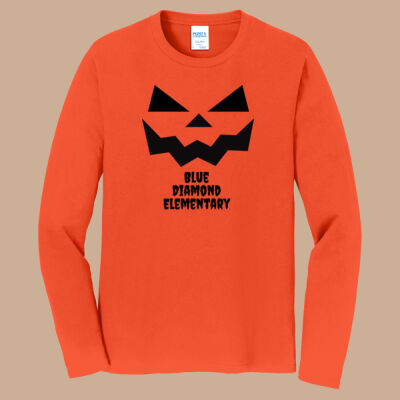 Adult Long Sleeve Shirt - Fall - Jacko Lantern Black Thumbnail