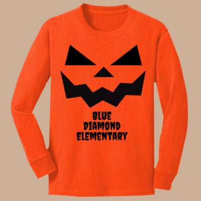 Youth Long Sleeve Shirt - Fall - Jacko Lantern Black Thumbnail