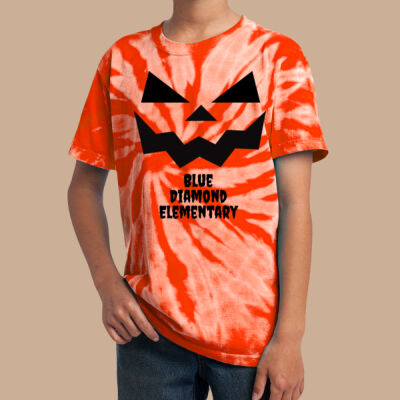 Youth Tie-Dye T-Shirt - Fall - Jacko Lantern Black Thumbnail