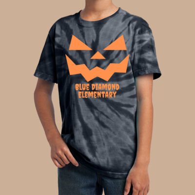 Youth Tie-Dye T-Shirt - Fall - Jacko Lantern Orange  Thumbnail