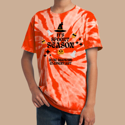 Youth Tie-Dye T-Shirt - Fall - Its Spooky Season Thumbnail