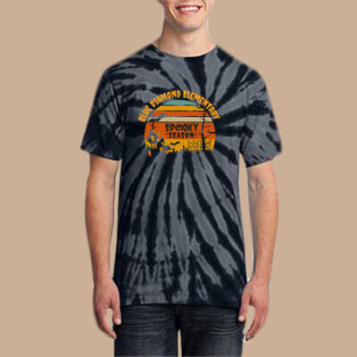 Adult Tie-Dye T-Shirt - Fall - Haunted House  Thumbnail