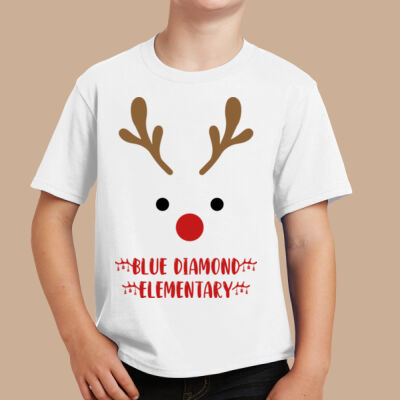 Youth T-Shirt - Winter - Reindeer  Thumbnail