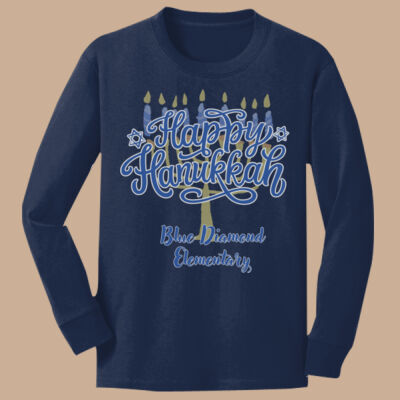Youth Long Sleeve Shirt - Winter - Hanukkah  Thumbnail