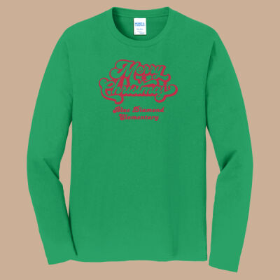Adult Long Sleeve Shirt - Winter - Merry Christmas Red Thumbnail