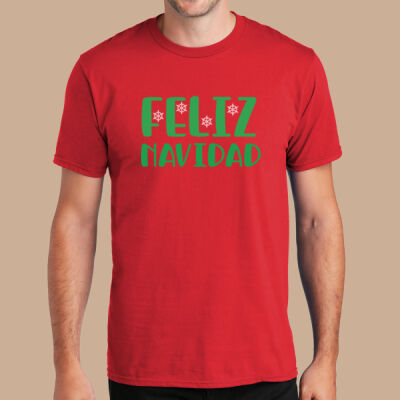 Adult T-Shirt - Winter - Feliz Navidad Green Thumbnail
