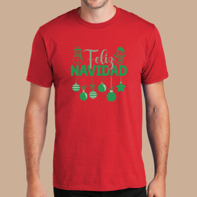 Adult T-Shirt - Winter - Feliz Navidad Green Thumbnail