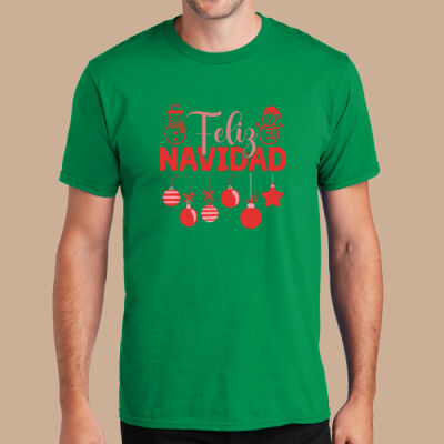 Adult T-Shirt - Winter - Feliz Navidad Red Thumbnail