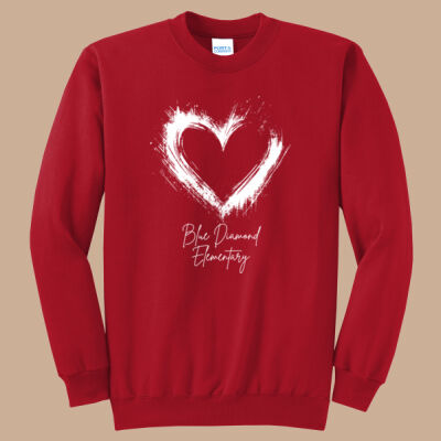 Adult Crewneck - Spring - Valentine's Heart Thumbnail