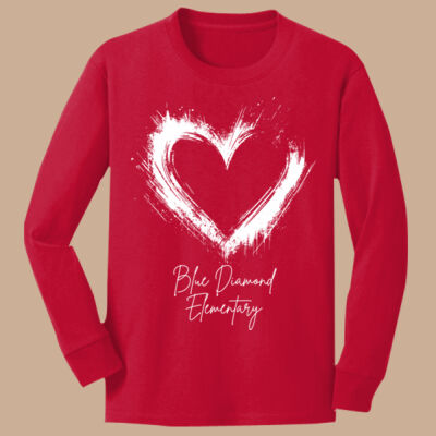 Youth Long Sleeve Shirt - Spring - Valentine's Heart Thumbnail