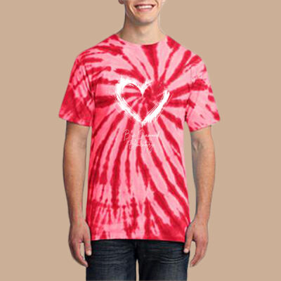 Adult Tie-Dye T-Shirt - Spring - Valentine's Heart Thumbnail