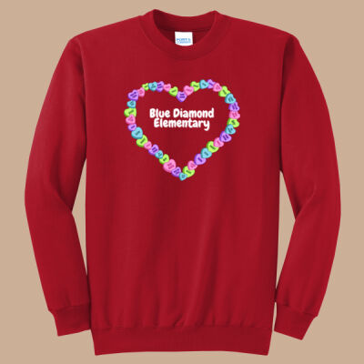 Adult Crewneck - Spring - Candy Hearts Thumbnail