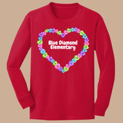 Youth Long Sleeve Shirt - Spring - Candy Hearts Thumbnail