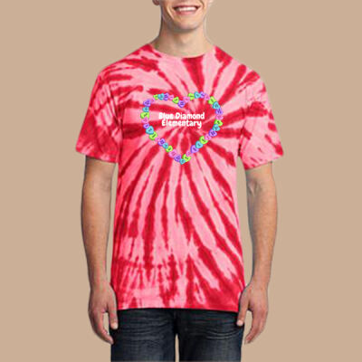Adult Tie-Dye T-Shirt - Spring - Candy Hearts Thumbnail