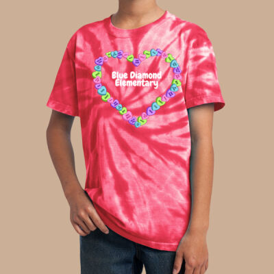 Youth Tie-Dye T-Shirt - Spring - Candy Hearts Thumbnail
