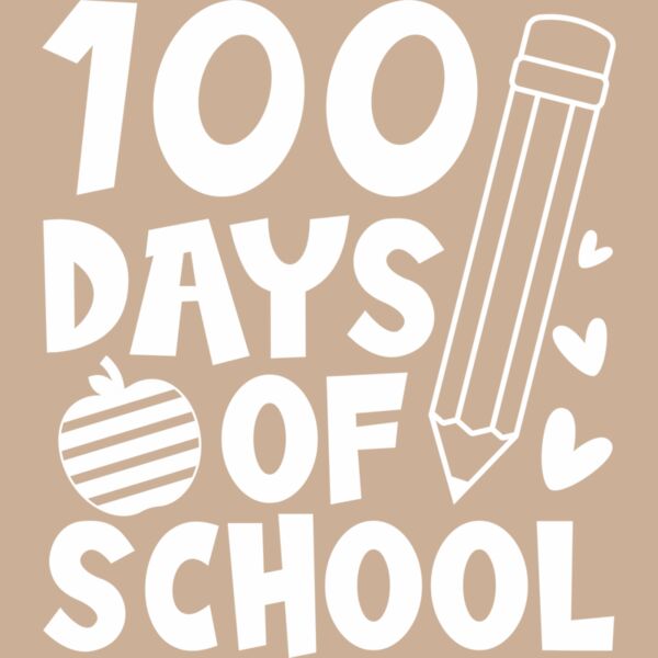 100 Days with pencil - White Thumbnail