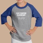Youth Raglan T-Shirt - Blue Diamond Thumbnail