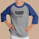 Youth Raglan T-Shirt - Blue Diamond Thumbnail