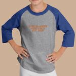 Youth Raglan T-Shirt - Blue Diamond Thumbnail