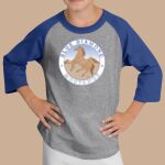 Youth Raglan T-Shirt - Blue Diamond Thumbnail