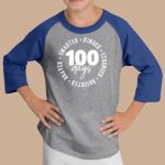 Youth Raglan T-Shirt - Blue Diamond Thumbnail