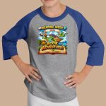 Youth Raglan T-Shirt - Blue Diamond Thumbnail