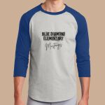 Adult Raglan T-Shirt - Blue Diamond Thumbnail
