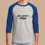 Adult Raglan T-Shirt - Blue Diamond Thumbnail