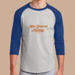 Adult Raglan T-Shirt - Blue Diamond Thumbnail