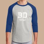 Adult Raglan T-Shirt - Blue Diamond Thumbnail
